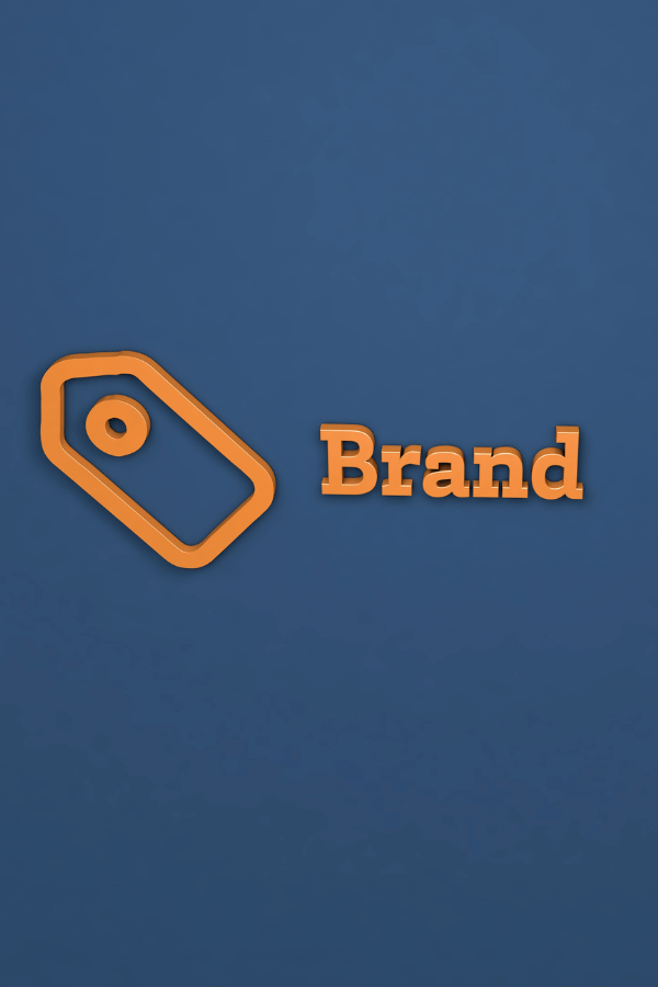 simple brand tag logo